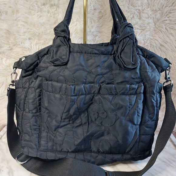 Black Quilted Shoulder Bag - Picture 3 of 13